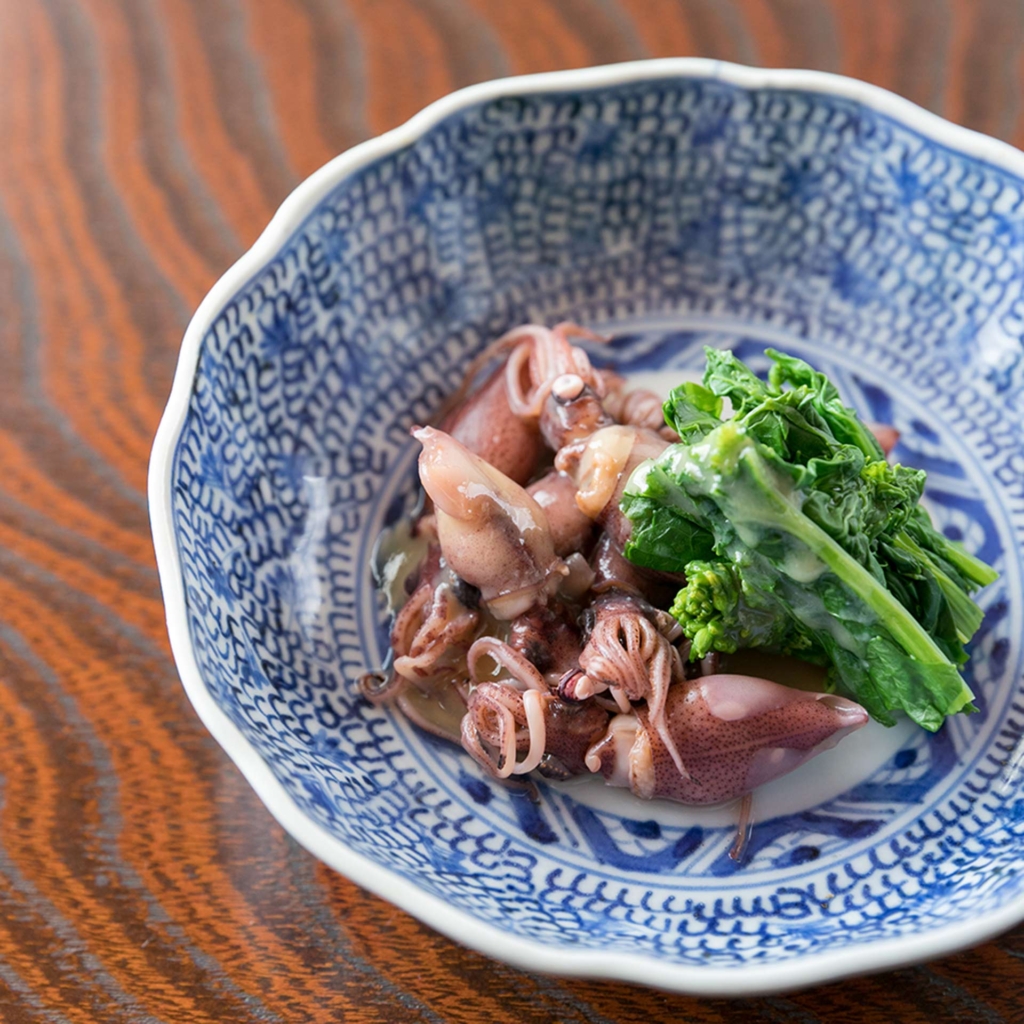 レシピ ホタルイカと菜の花のぬた 料理のためのお酒 黒酒